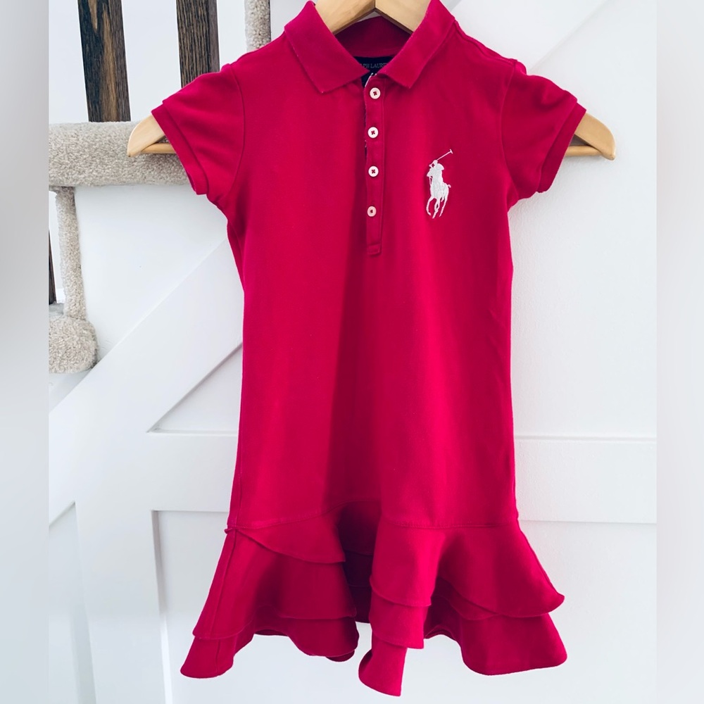 Ralph Lauren Kids Pink Polo Dress Size 5